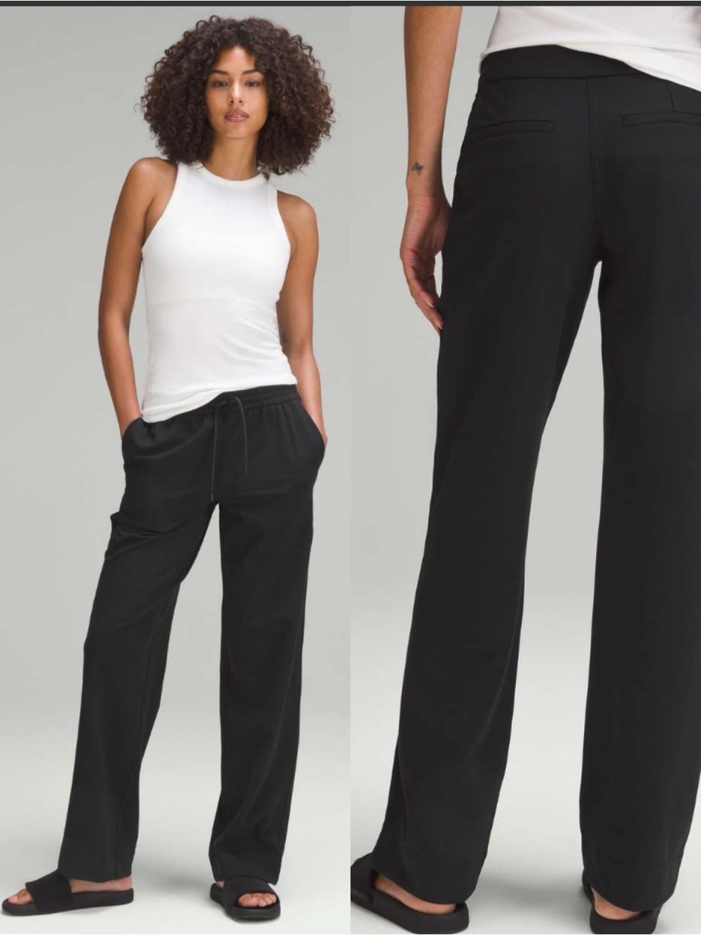 Lululemon Luxtreme Mid-Rise Straight-Leg Trouser Black, M
